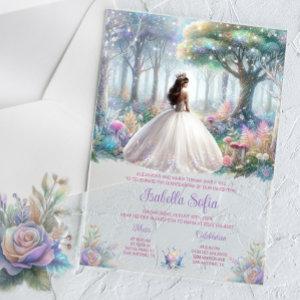 Pastel Enchanted Forest Quinceañera Acrylic
