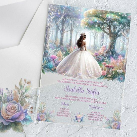 Pastel Enchanted Forest Quinceañera Acrylic