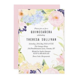 Pastel Spring Flowers Quinceañera