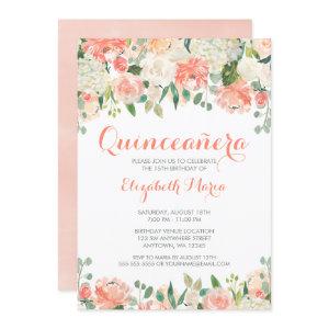 Pastel Watercolor Flowers Quinceañera