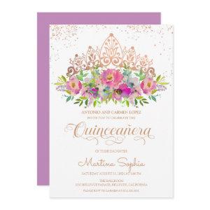 Pastel Watercolor Flowers Quinceanera