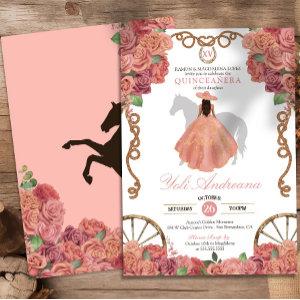 Peach Pink Dusty Rose Western Quinceañera