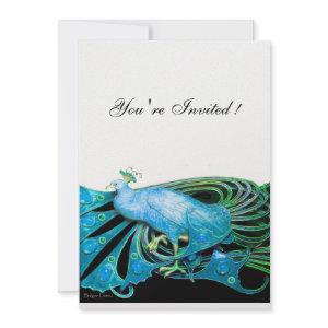 PEACOCK  black ,blue ice  metallic paper