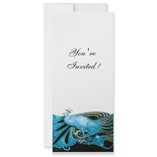 PEACOCK  black ,blue ,white, ice metallic