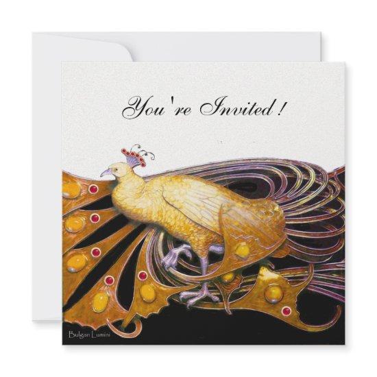 PEACOCK  black ,yellow white ice metallic paper