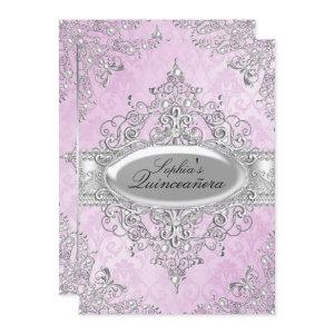 Pearl Vintage Glamour Pink Quinceanera