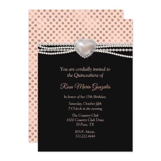 Pearls and Polka Dots Quinceañera