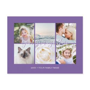Personalized 6 photos Universal Greetings Postcard