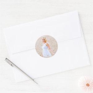 Personalized Photo Classic Round Sticker