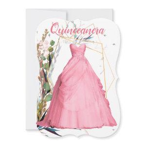 Personalized Quinceañera Elegant Pink Dress