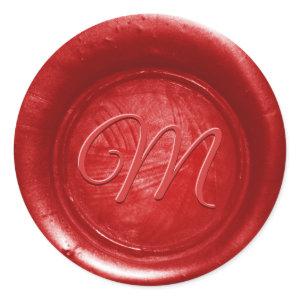 Pick Any Color Wax Seal Print Stickers Monogram En