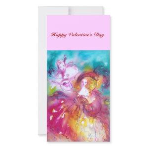 PIERROT AND ARLECCHINA Valentine's Day Music Holiday Card
