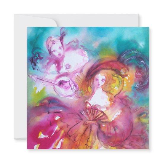 PIERROT AND ARLECCHINA Venetian Carnival, Announcement