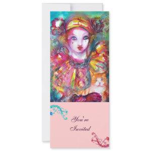 PIERROT WITH CAT / Mardi Gras Masquerade Party