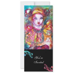 PIERROT WITH CAT / Mardi Gras Masquerade Party