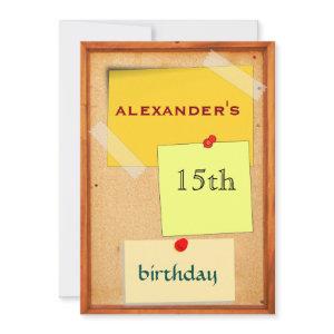Pin Board Boys 15th Birthday