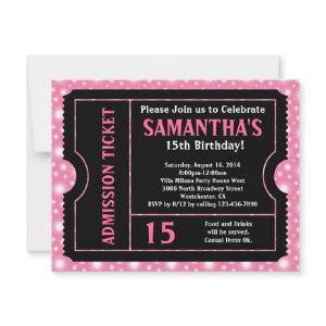 Pink and Black Ticket , Any Age