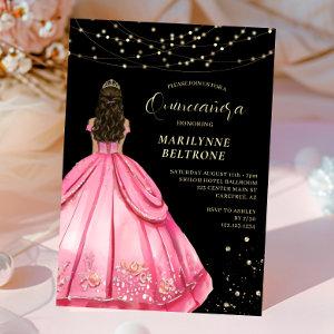 Pink and Gold Princess Quinceañera