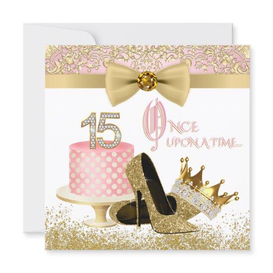 Pink and Gold Quinceanera Birthday Party