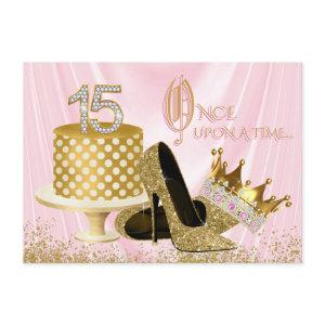 Pink and Gold Quinceanera Birthday Party
