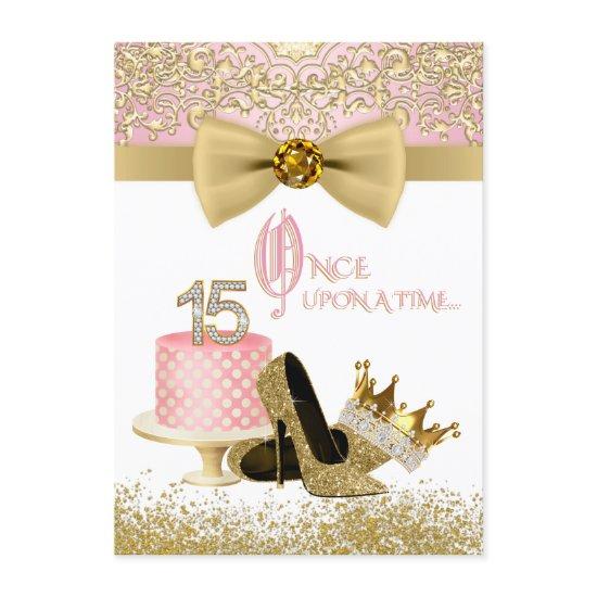 Pink and Gold Quinceanera Birthday Party