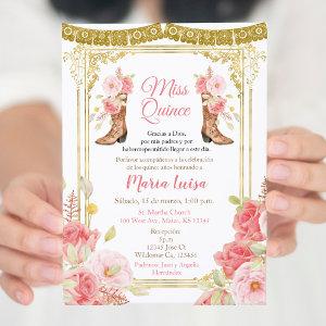 Pink and Gold Quinceanera Mexican Miss Quince