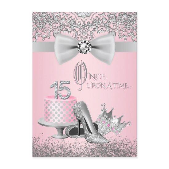 Pink and Gray Quinceanera
