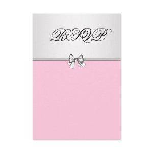 Pink and Gray RSVP