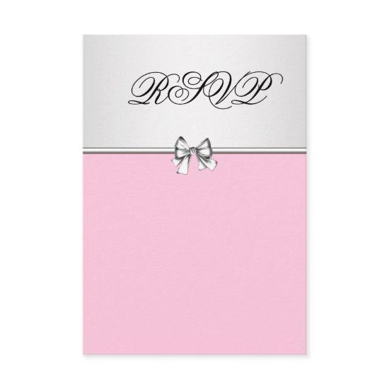Pink and Gray RSVP