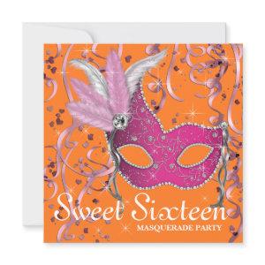 Pink and Orange Sweet Sixteen Party