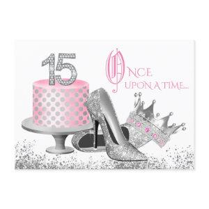 Pink and Silver Quinceanera Birthday Party
