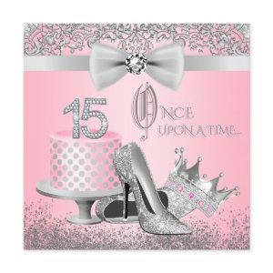 Pink and Silver Quinceanera Birthday Party