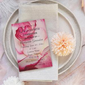 Pink and White Rose Quinceanera Celebration