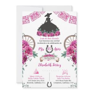 Pink Black Dress Charra , Charro Mexican