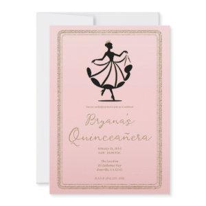 Pink Black Gold Waltzing Dancing Princess Party