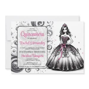 Pink & Black Quinceañera Girl