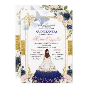 Pink & Blue Butterfly Quinceanera Mexican Birthday