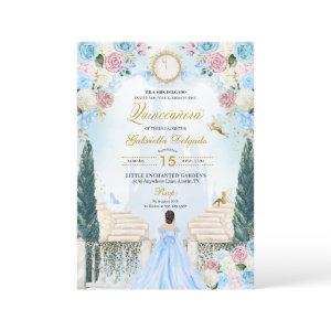 Pink & Blue Cinderella Princess Fairy Quinceanera