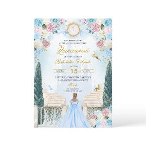 Pink & Blue Cinderella Princess Fairy Quinceanera