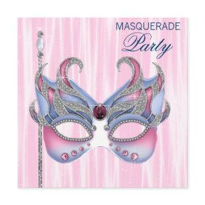Pink Blue Masquerade Party