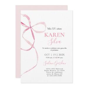 Pink Bow Quinceanera