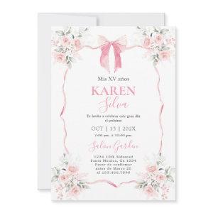 Pink Bow Quinceanera
