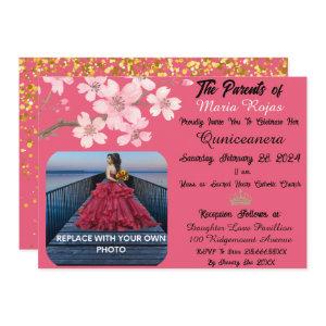 Pink Cherry Blossom Flowers | Photo Quinceanera