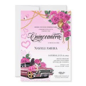 Pink Chola Lowrider Chicana Quinceanera