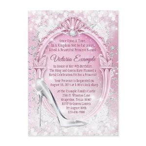 Pink Cinderella Glass Slipper Quinceanera