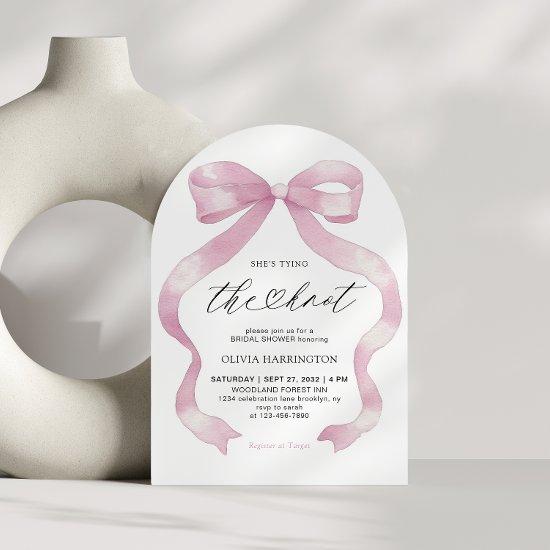 Pink Coquette She's Tying the Knot Bridal Shower