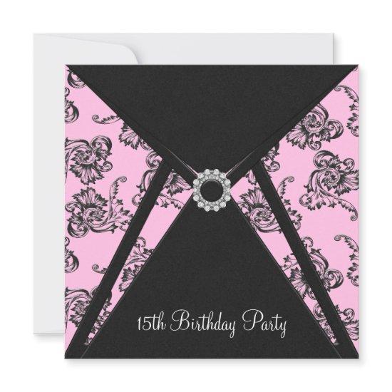 Pink Damask 15th Birthday Party