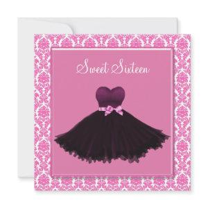 Pink Damask Pink Sweet Sixteen Birthday Party