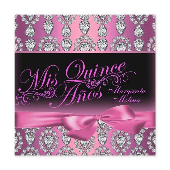Pink Diamond & Bow Quinceanera