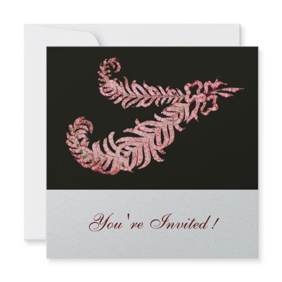PINK DIAMOND FEATHERS ,Silver Metallic